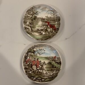 Vintage Johnson Brothers Equestrian Themed dishes.